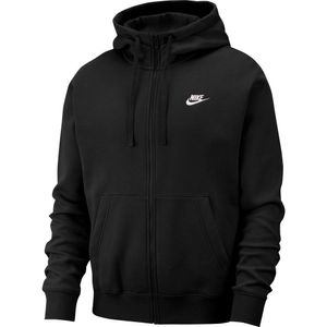 NIKE Pánská bunda Nike M NSW CLUB HOODIE FZ BB černá BLACK/BLACK/WHITE M