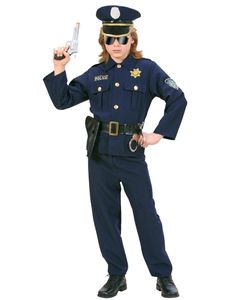 Kostüm Polizist - Zweiteiler - Jungenkostüm Polizei L - 158 cm