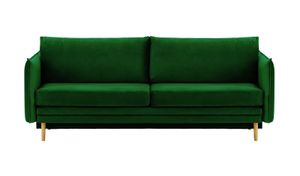 Schlafsofa Nimbus mit Stauraum - dunkelgrün - Velluto 10