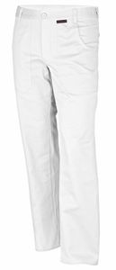 Pracovné nohavice Qualitex 'classic' v bielej farbe, veľkosť: 54 - nohavice do pása BW 270 g - klasické dielenské nohavice