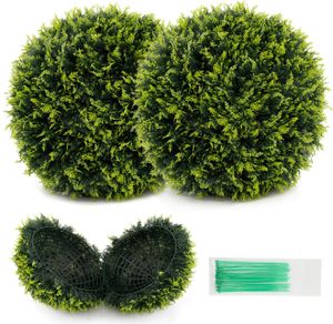 COSTWAY 2er bukszpan kula 52cm, bukszpan kula cedr, odporny na promieniowanie UV, topiary sztuczna roślina dekoracyjna, bukszpan kula, dekoracyjne rośliny kuliste zielone COSTWAY 2er bukszpan kula 52cm, bukszpan kula cedr, odporny na promieniowanie UV, topiary sztuczna roślina dekoracyjna, bukszpan kula, dekoracyjne rośliny kuliste zielone