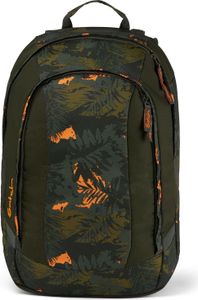 satch Schulrucksack mit Laptopfach Air Jurassic Jungle olivgrün