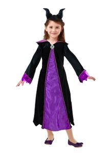 Offizielles Maleficent-Kostüm für Mädchen schwarz-violett