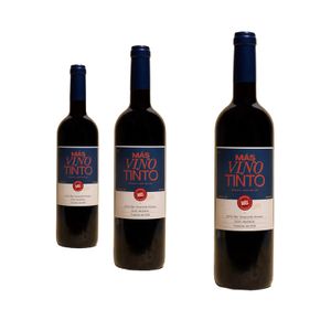3er Set Spanische Rotwein "Más Vino Tinto" 75cl
