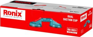 RONIX Doppelter Vakuumsaugnapf – 50kg – Ø115mm – Feststellhebel & Anti-Rutsch