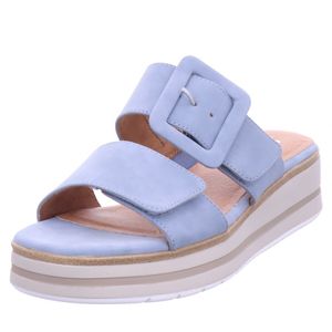 Jana  Damenschuhe Pantoletten Blau Freizeit, Schuhgröße:37 EU