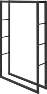 Kaminholzregal, Metall Brennholzregal 100x25x150 cm