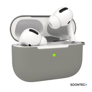 AirPods Pro Hülle Grau SOONTEC Case Silikon Schutzhülle für Apple AirPods Pro