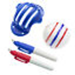 Golfový míček Triple Track 3 Line Marker Stencil ERC Chrome Soft Odyssey+ 2 Pen/-