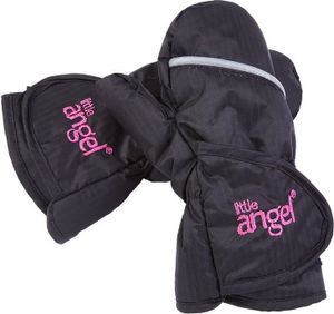 Fäustlinge Outlast® - schwarz-gestickt rosa, 4
