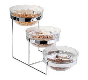 mit Deckel Etagere 7-teilig Buffetständer LITTLE Buffetgestell 30x30x14 cm 