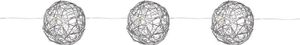 LED-Minilichterkette,20 warmweiße LEDs Metalldrahtbälle silber LED-Minilichterkette,20 warmweiße LEDs Metalldrahtbälle silber