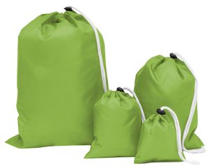 4er Set Aufbewahrungstasche, Camping Reisetasche in versch. Größen, grün