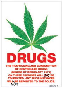Dope - Drugs Notice - Poster Druck - Größe cm