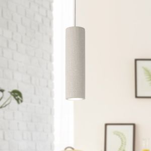 LED Pendelleuchte, GU10, Lampe Für Wohnzimmer Esszimmer Küche, Höhenverstellbar, Farbe: Beton-Sandstein-Weiß, Leuchtmittel: ohne Leuchtmittel