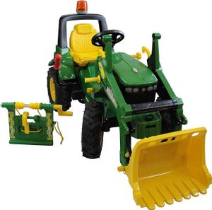 Rolly Toys Trettraktor, Traktor JohnDeere 7930, Frontlader, Seilwinde, 3-8 Jahre