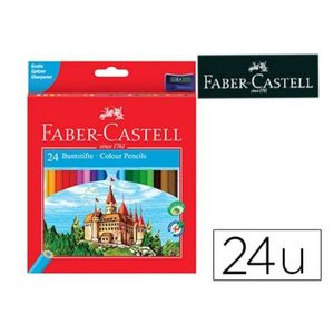 FABER-CASTELL CASTLE Buntstifte farbsortiert, 24 St.