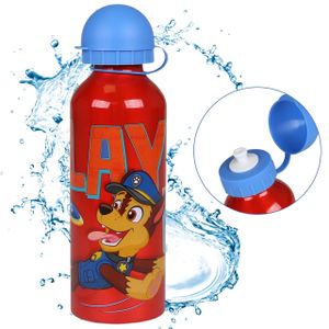 Paw Patrol CHASE Aluminium-Trinkfalsche, rote Flasche 500ml