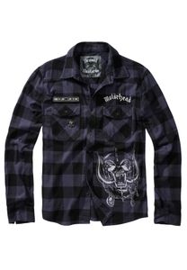 Pánská košile Brandit Motörhead Checkshirt black/grey - 7XL