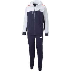 Puma Essentials+ Hooded Colorblock Fleece Track Suit - Gr. S