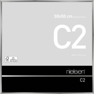 Nielsen Aluminium Bilderrahmen C2, 50x50 cm, Silber