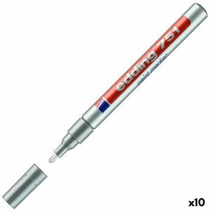 Edding 751 Paint Marker Silver (10), Silber