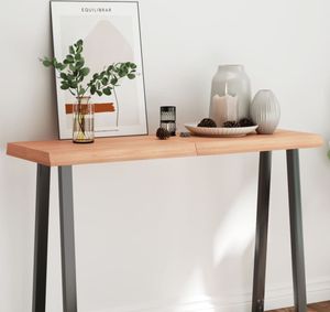 [Home] Tischplatte 120x40x6 cm Massivholz Eiche Behandelt Baumkante , Neue Mode 2024 im häuslichen Leben