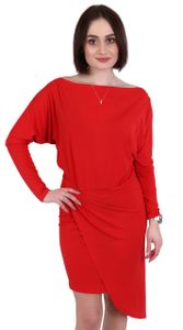 Rotes asymmetrisches Mini-Kleid John Zack M