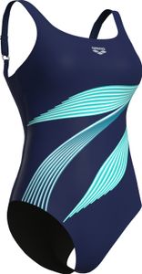 Arena Badeanzug Rosalba U Back C Cup Marineblau-Multi