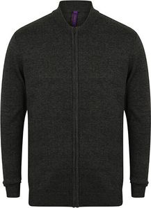 Henbury Uni Zip Through Cardigan