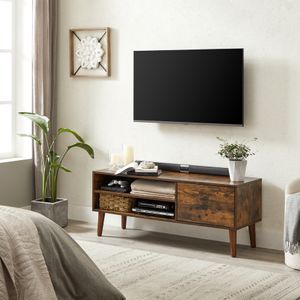 VASAGLE Lowboard Fernsehtisch, 120cm lange, Fernseher bis zu 55 Zoll