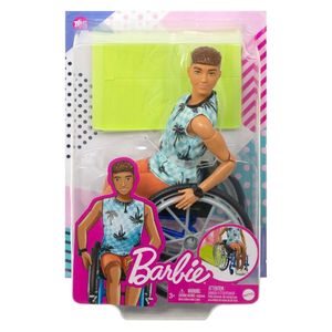 Mattel HJT59 - Barbie - Fashionistas - Ken Puppe im Rollstuhl