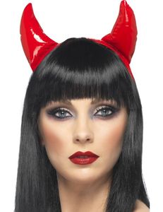 Teufelshörner schwarz oder rot Halloween Haarreifen mit Hörnern Teufel 125773513 