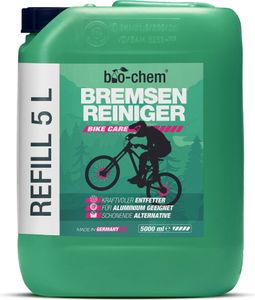 bio-chem Bremsenreiniger Set: 5 L Kanister I Für Auto, Motorrad und Fahrrad I Leistungsstarker Entfetter für Scheibenbremsen