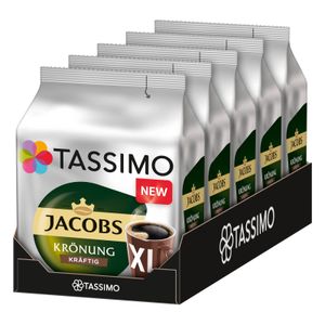 TASSIMO Kapseln Jacobs Krönung Kräftig XL T Discs 5x16 Getränke Kaffeekapseln