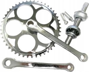 Klika se schodištěm a klíčem 46t stříbrná