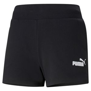 PUMA Damen Shorts - ESS Sweat Shorts, Knitted Shorts, Trainingshose, kurz Schwarz XS