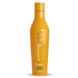 GK HAIR Global Keratin-Hanf-Shampoo (8,11 fl oz/240 ml). Spendet Feuchtigkeit, stärkt, farbbehandeltes, geschädigtes Haar, bietet Pflege und Glanz, angereichert mit veganem, sulfatfreiem Haar