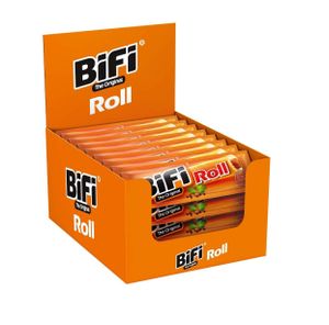 BiFi Original Roll 24 x 45g Salami im Teigmantel Wurstsnack