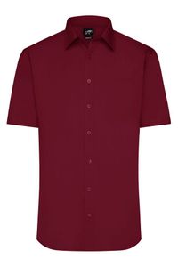 Klassisches Shirt aus pflegeleichtem Mischgewebe wine, Gr. XL