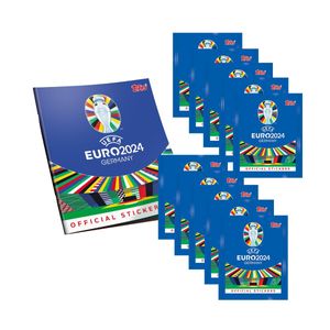 UEFA EURO 2024 Germany - Sammelsticker - 1 Album + 10 Tüten
