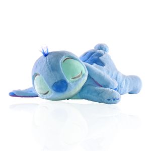50cm Stofftier Puppe Cartoon Schlafposition Stitch Plüsch Plüschtier Spielzeug Geschenk Hellblau