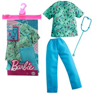 Mattel GWC30, GRC68 - Barbie Fashions Ken Karriere-Outfit "Krankenpfleger"