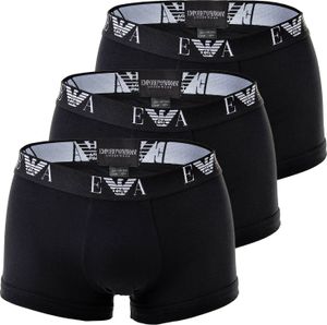 3-pack EMPORIO ARMANI boxerky Boxer Stretch Bavlna Trunk color choice, farba:black, veľkosť:L, artikel:-21320 black