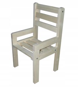 Kinderstuhl Kinderzimmer-Stuhl Holz mit Armlehnen und Rückenlehne 28x26x52cm Für Jungen und Mädchen