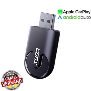 Wireless USB Stick, Wireless CarPlay / Wireless Android Auto Adapter für werksseitig verkabeltes CarPlay-Auto, unterstützt Online-Updates