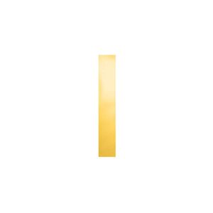 Oblique Unique Bügelbild Buchstabe I Bügelfolie für DIY Gestaltung Beschriftung von Kleidungsstücken uvm. - gold
