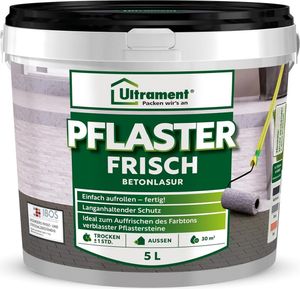 ULTRAMENT Pflaster Frisch, Betonlasur, Anthrazit, 5 Ltr
