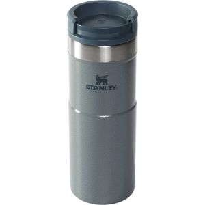 Stanley NeverLeak Travel Mug 0,47 l / 16OZ Hammertone Ice - Anti-Leak - Tumbler na kávu, čaj a vodu - BPA Free - Termoska z nerezové oceli - Vhodné do myčky nádobí