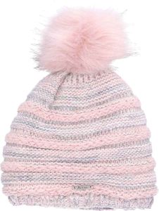 Antonio Strick Mütze mit Bommel Rosa